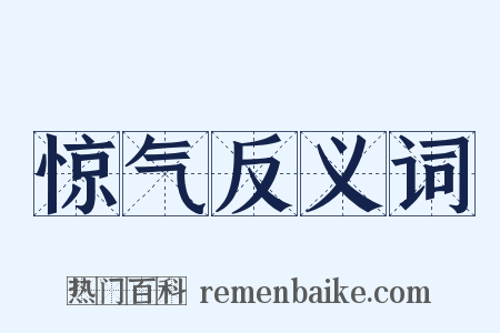 惊气反义词是什么意思的图片